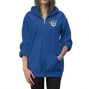 blue Zip Up Hoodie