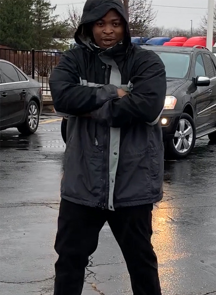 The Chicago rapper Dreadrock shooting You Can Be Whatever music video in Chicago, United States.